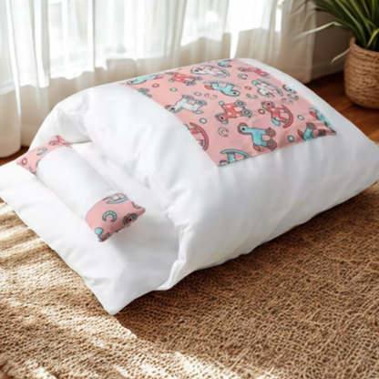 Katteseng Hule – Blød & Varm Kattehule med Pude til Små & Store Katte