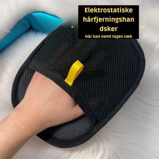 Elektrostatisk Hårfjerningshandske til Kat & Hund – Fjern Dyrehår fra Tøj, Sofa & Møbler